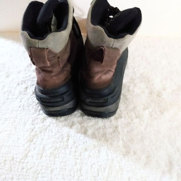 Polaris Thermolite Mens Suede Rubber Winter Boots Size 8 main image 8
